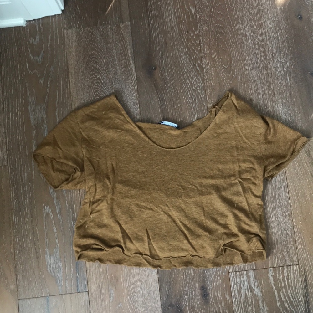 Zara Cropped T Shirt